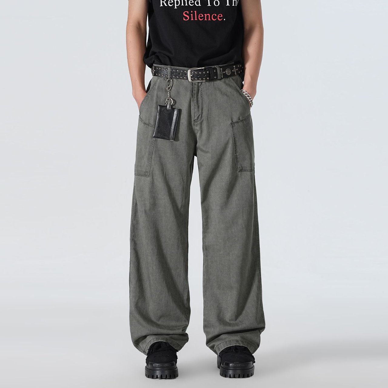 Street Fashion Jeans Men - High Street Hip Hop Straight Jeans