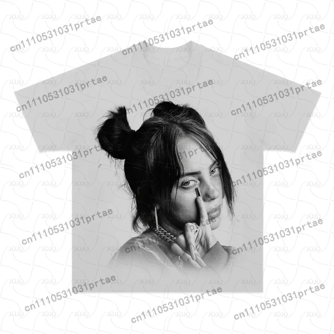 Billie Eilish Retro Pattern T- - đánh giá và giá Street Fashion Men 2025