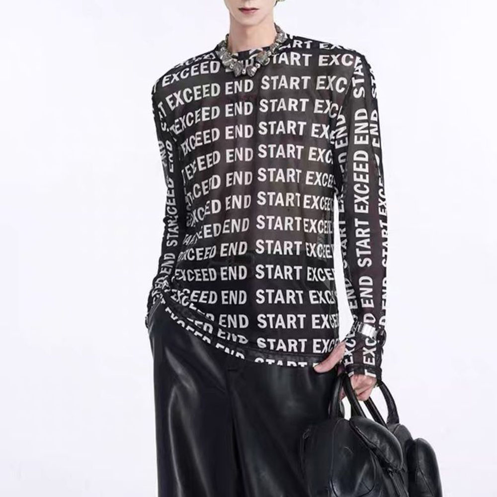 Mens Tops Fashion Letter Print - đánh giá và giá Street Fashion For Boy