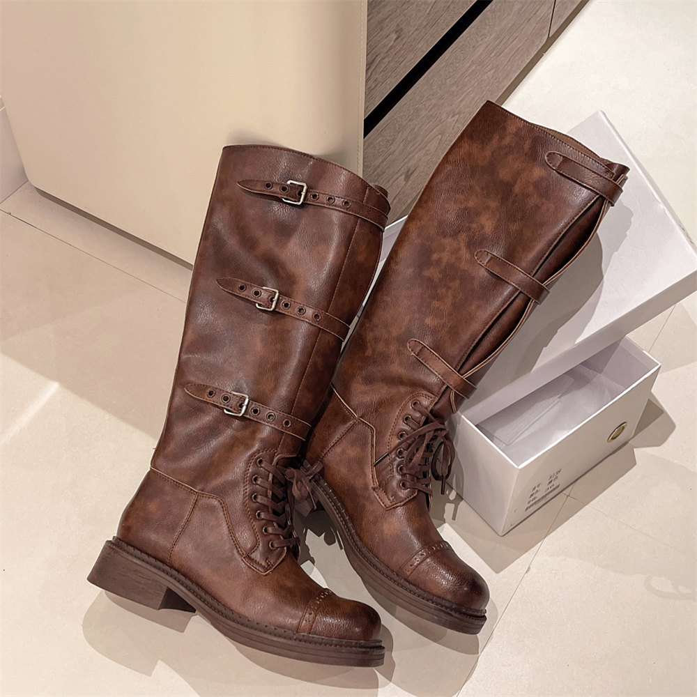 Women's Knee High Boots Vintag - đánh giá và giá Street Fashion Designers