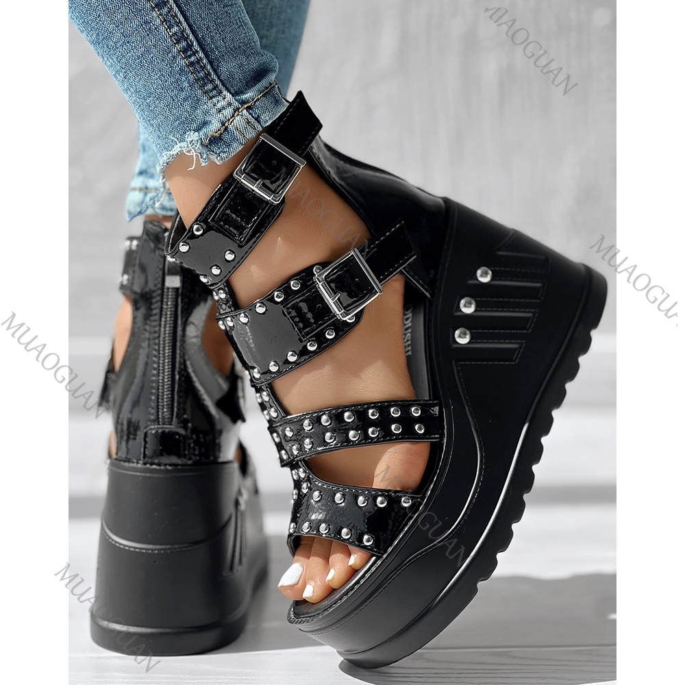Fashion Women Peep Toe Black S - đánh giá và giá Street Fashion Designers