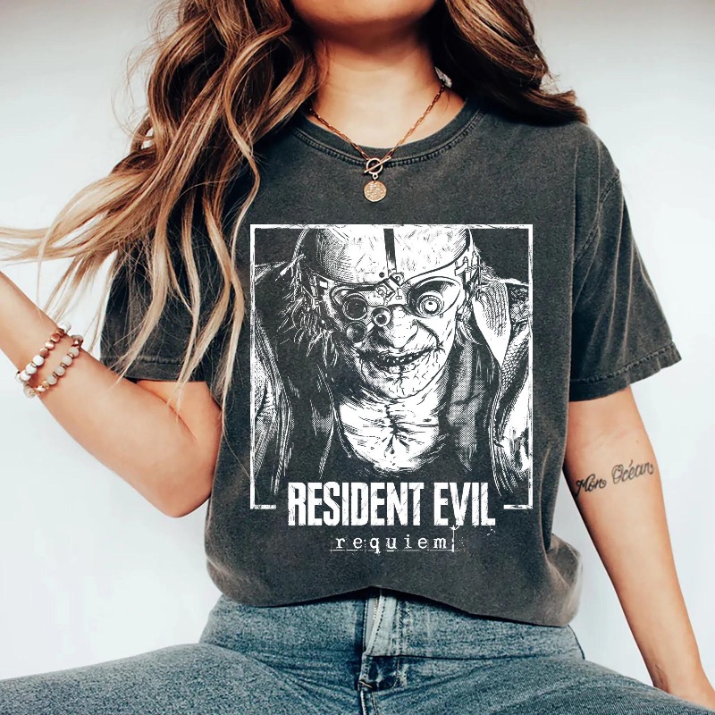 Retro Resident Evil 9 Requiem  - đánh giá và giá Street Fashion Style Male