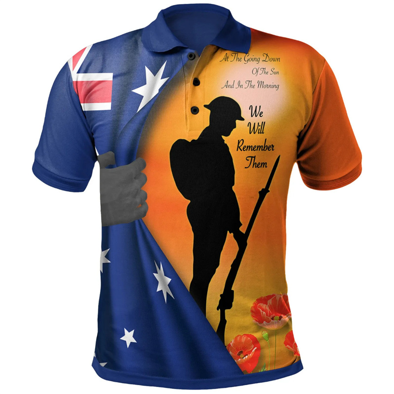 Lest We Forget Anzac Day Polo  - đánh giá và giá Street Fashion Men 2025