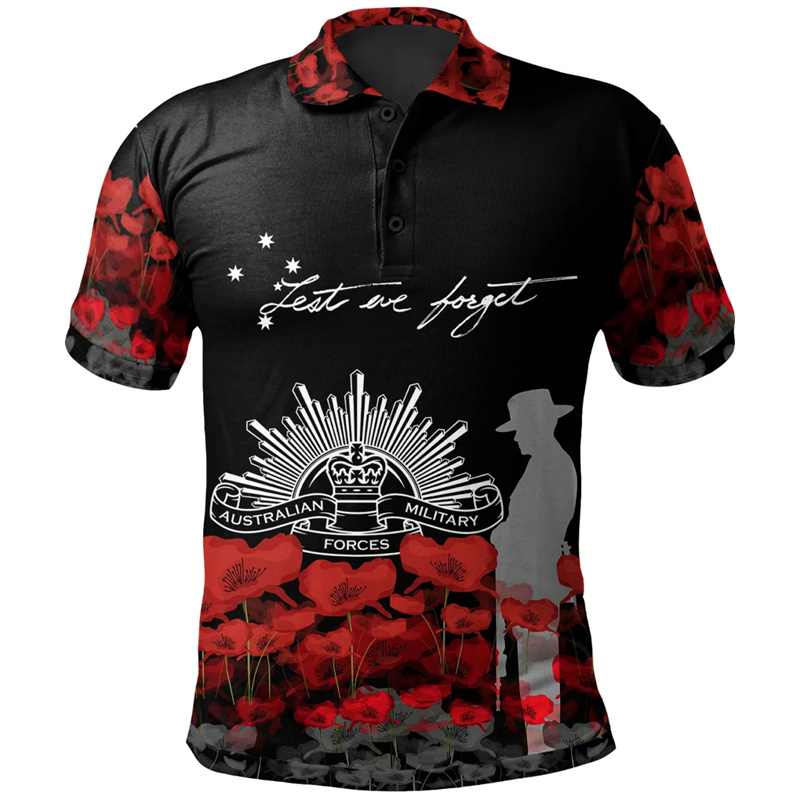 Lest We Forget Anzac Day Polo  - đánh giá và giá Street Fashion Men 2025