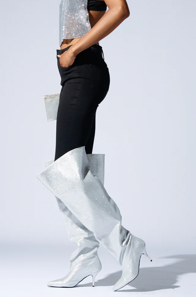 2026 Knee High Silver Crystal  - đánh giá và giá Street Fashion Rome 2026