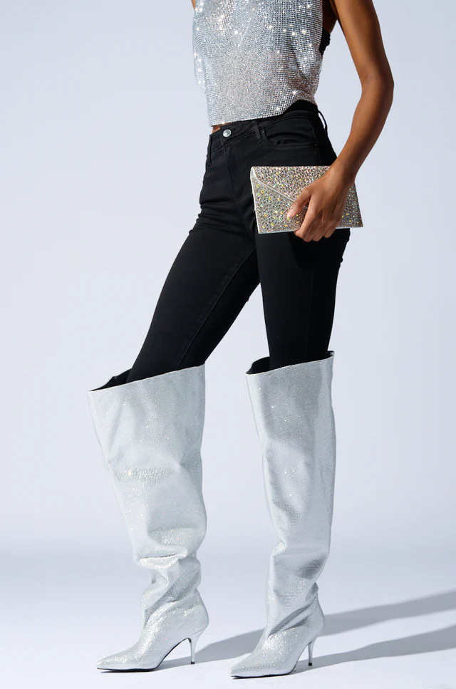 2026 Knee High Silver Crystal  - đánh giá và giá Street Fashion Rome 2026