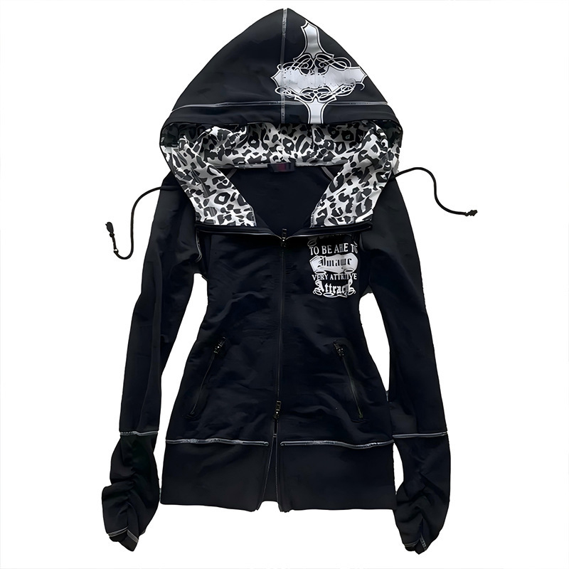 Gothic Harajuku Sports Hooded  - đánh giá và giá Street Fashion China Beautiful Girls