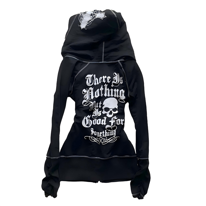 Gothic Harajuku Sports Hooded  - đánh giá và giá Street Fashion China Beautiful Girls