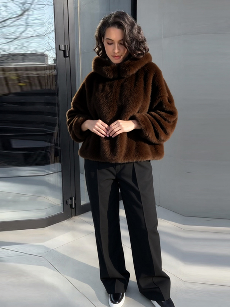Fashion Women's Brown Hooded F - đánh giá và giá Street Fashion Men 2025