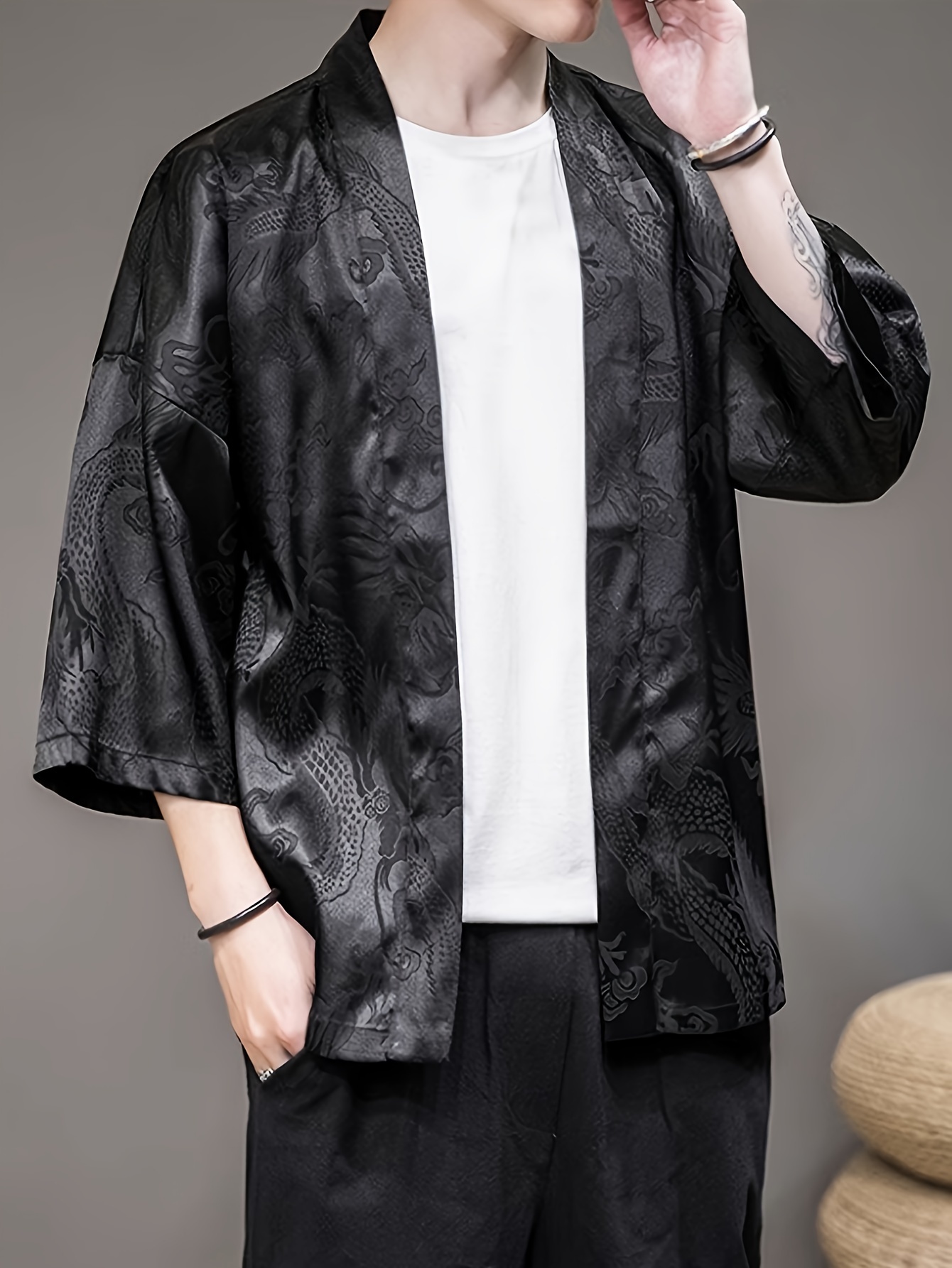 2026 Summer Men's Kimono 3D Pr - đánh giá và giá Street Fashion Designers