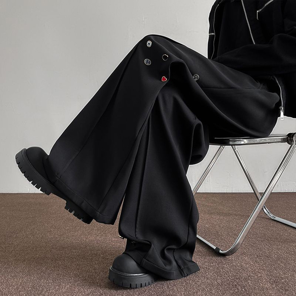 Mens Trousers Button Decoratio - đánh giá và giá Street Fashion Men 2025