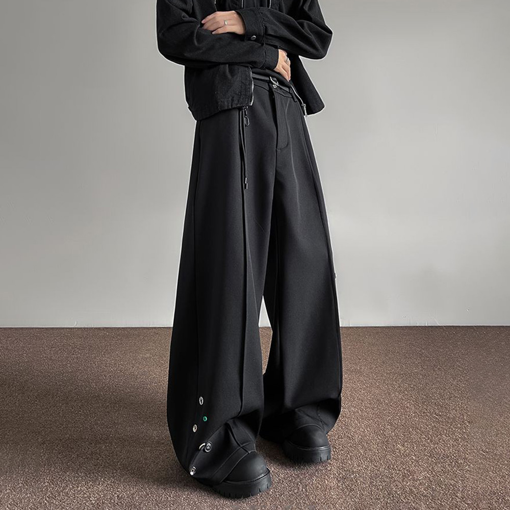 Mens Trousers Button Decoratio - đánh giá và giá Street Fashion Men 2025
