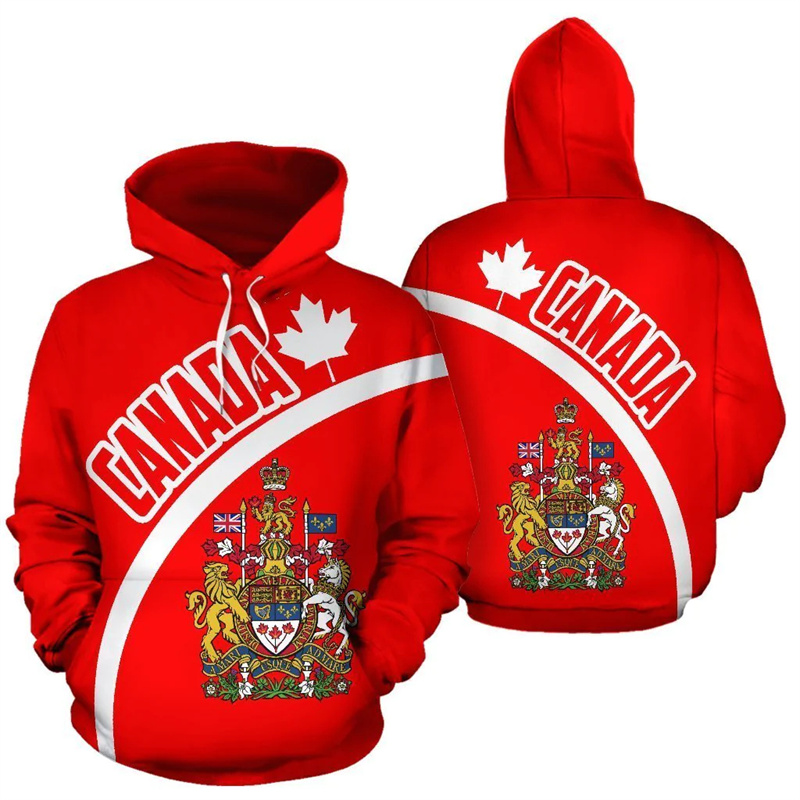 Canada Hoodie Maple Leaf 3d Pr - đánh giá và giá Street Fashion Canada