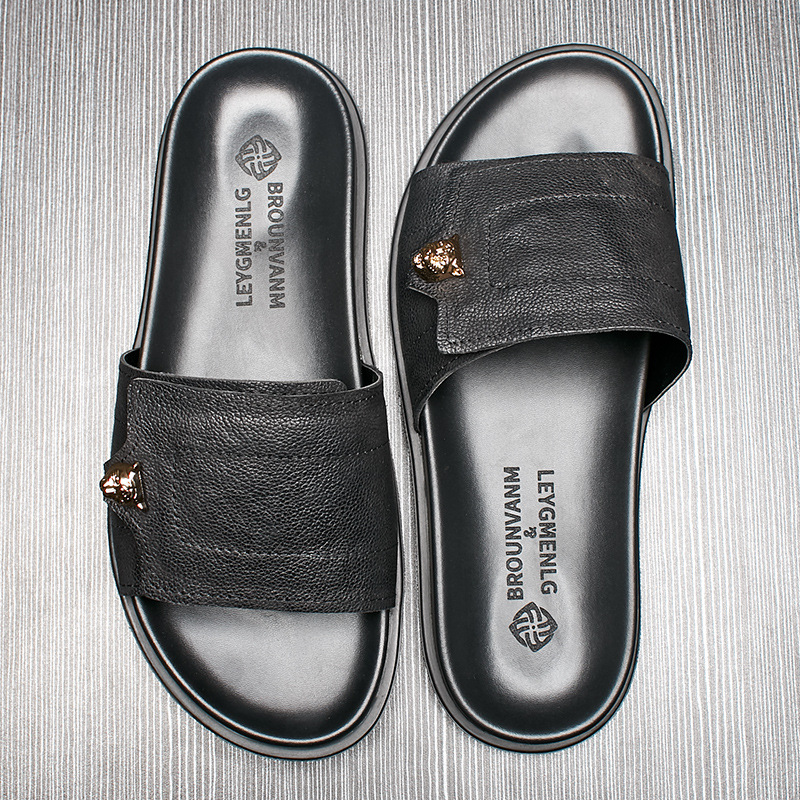 2025 New Genuine Leather Slipp - đánh giá và giá Street Fashion Style Male