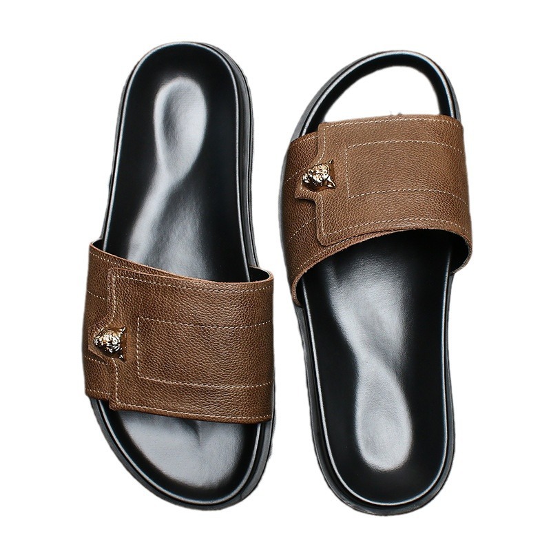 2025 New Genuine Leather Slipp - đánh giá và giá Street Fashion Style Male