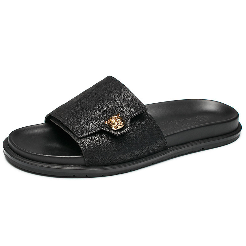 2025 New Genuine Leather Slipp - đánh giá và giá Street Fashion Style Male
