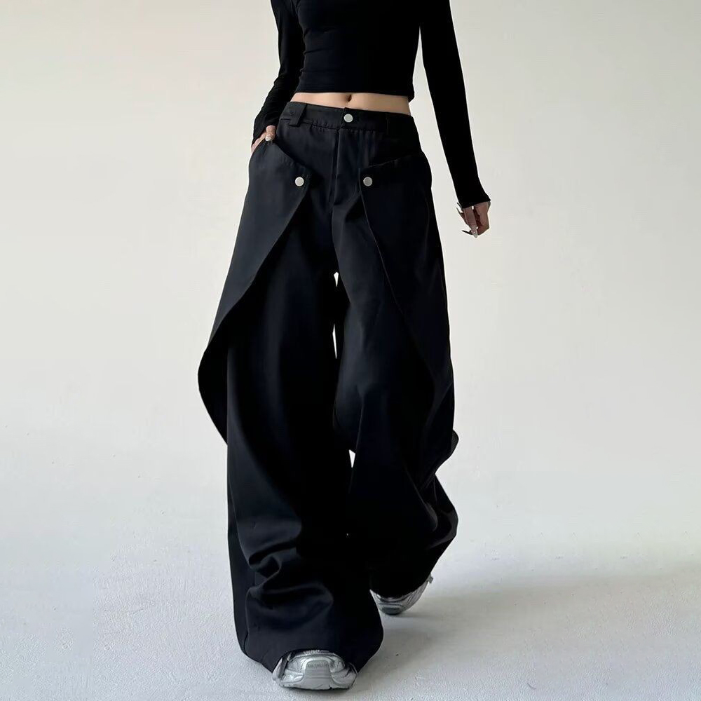 Mens Trousers Stitching Double - đánh giá và giá Street Fashion Men 2025